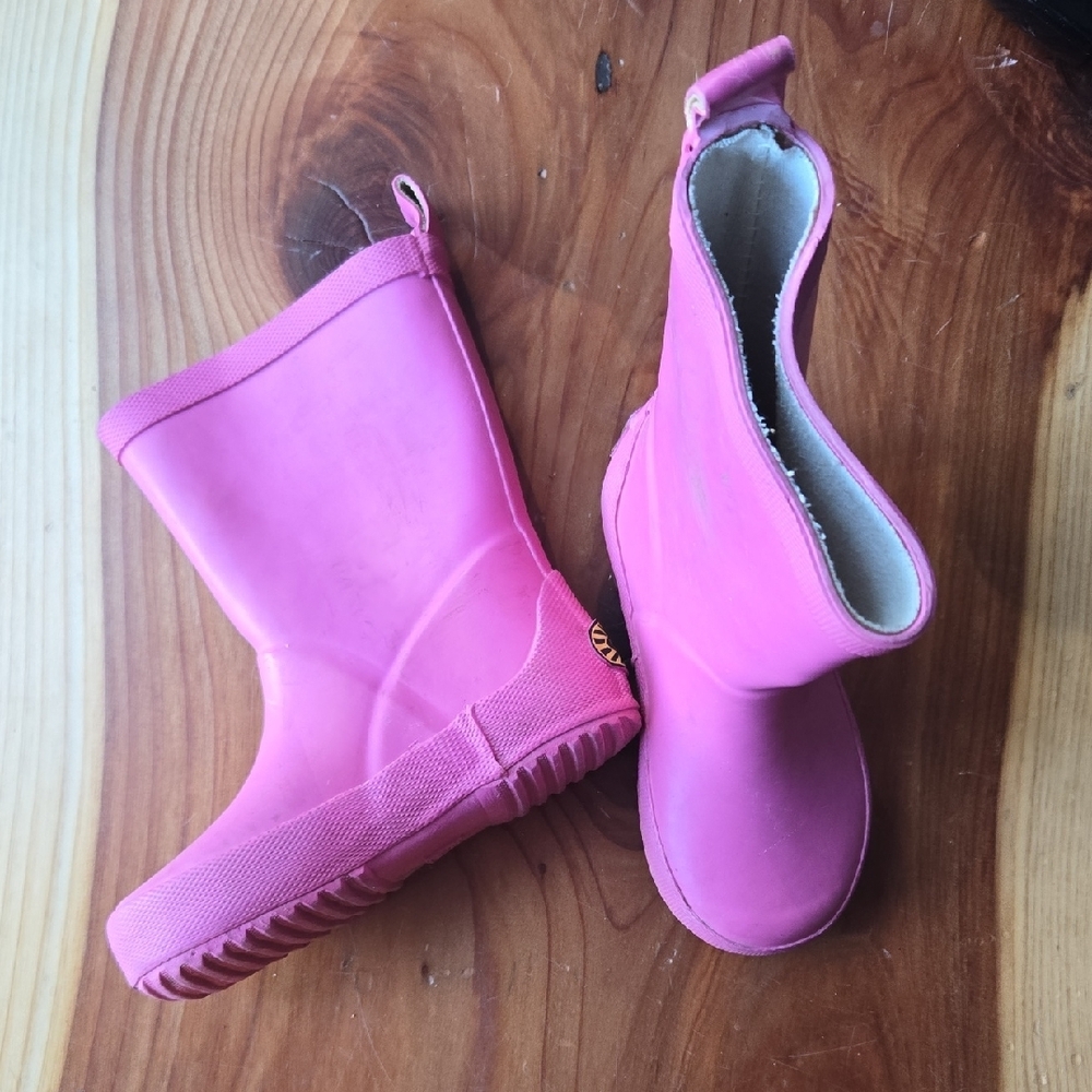 Superga Pink Rubber Boots